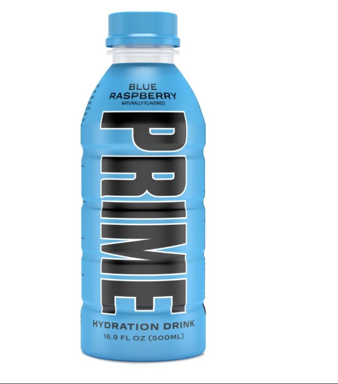 Prime Hydration Drink “Blue Raspberry” Flavor 16 oz Bottles KSI & Logan Paul