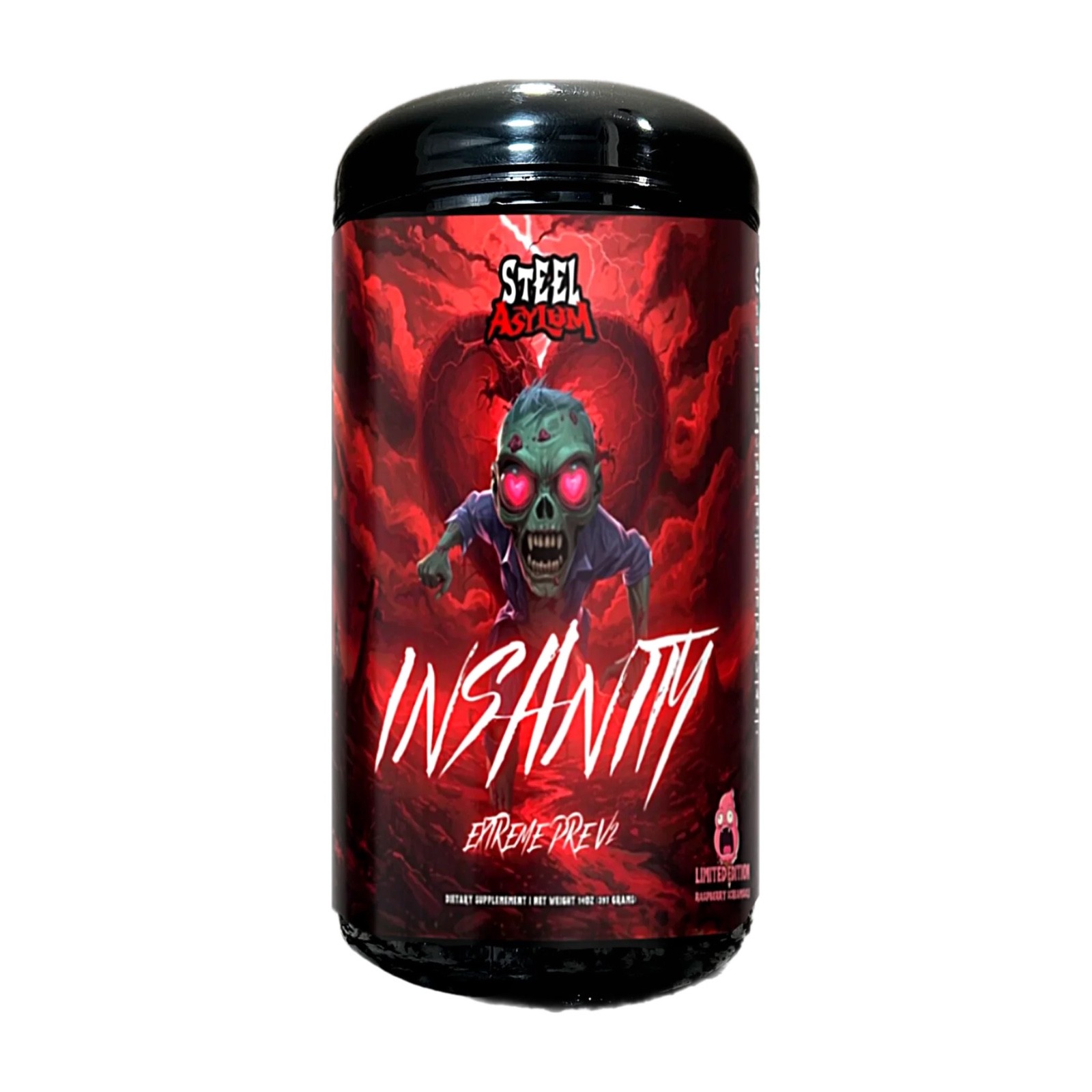 INSANITY v2 Limited Edition Raspberry High Stim Pre-Workout by Project M.