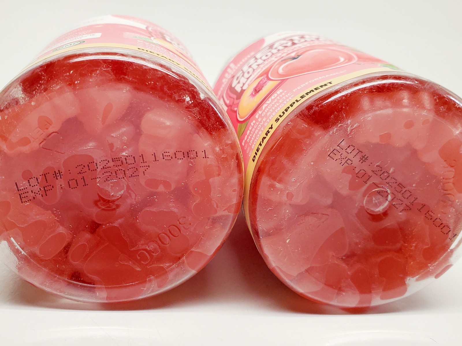 2ct Creatine Monohydrate Gummies 6400mg Peach Flavor- High Absorption-Sugar Free
