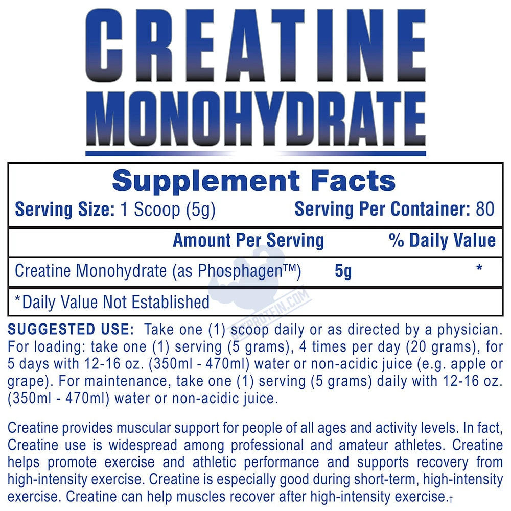Hi-Tech Pharma Phosphagen Creatine Monohydrate Powder – 400G ( we send samples)