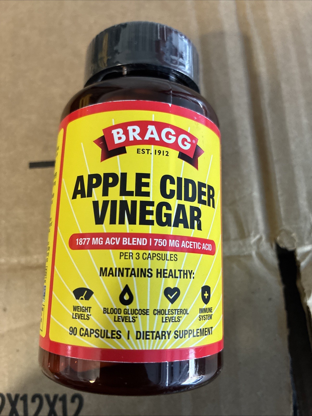 Apple Cider Vinegar With Vitamin D3 Boost Immune Weight Management 90 Capsules
