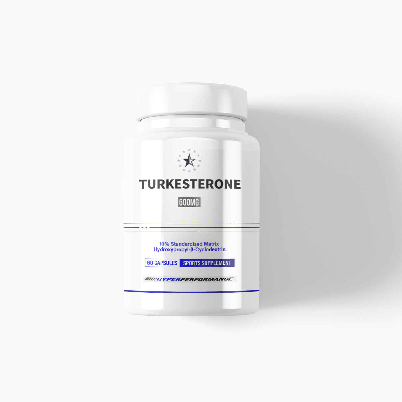 Turkesterone 10% Complex with Hydroxypropyl-β-Cyclodextrin – 60 Capsules (600mg)