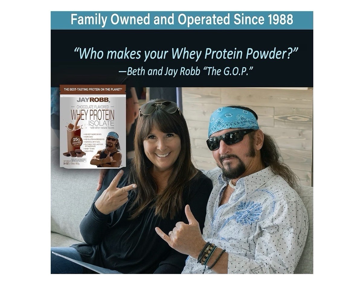 JAYROBB Whey Protein Isolate Chocolate Flavored 1.5 Pound
