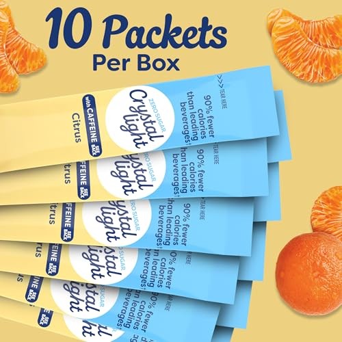 Sugar-Free Energy On-The-Go Powdered Drink Mix 10 0.9 Ounce (Pack of 1) Citrus