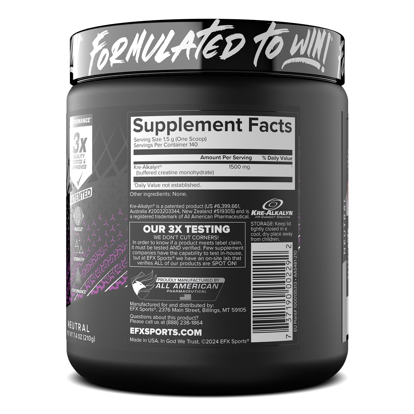 Kre-Alkalyn EFX Powder | pH Correct Creatine Monohydrate Powder Supplement | …