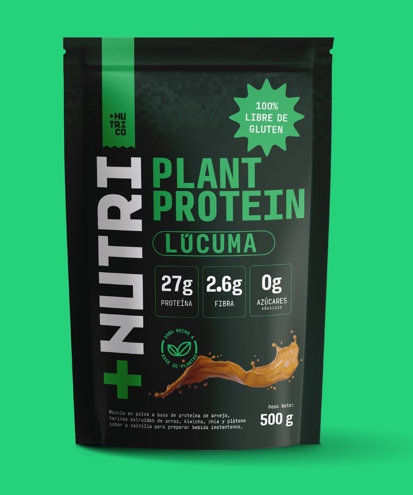 NUTRI-Co Plant Pea Protein Powder Lucuma Gluten Free, Soy Free, Zero Sugar Vegan