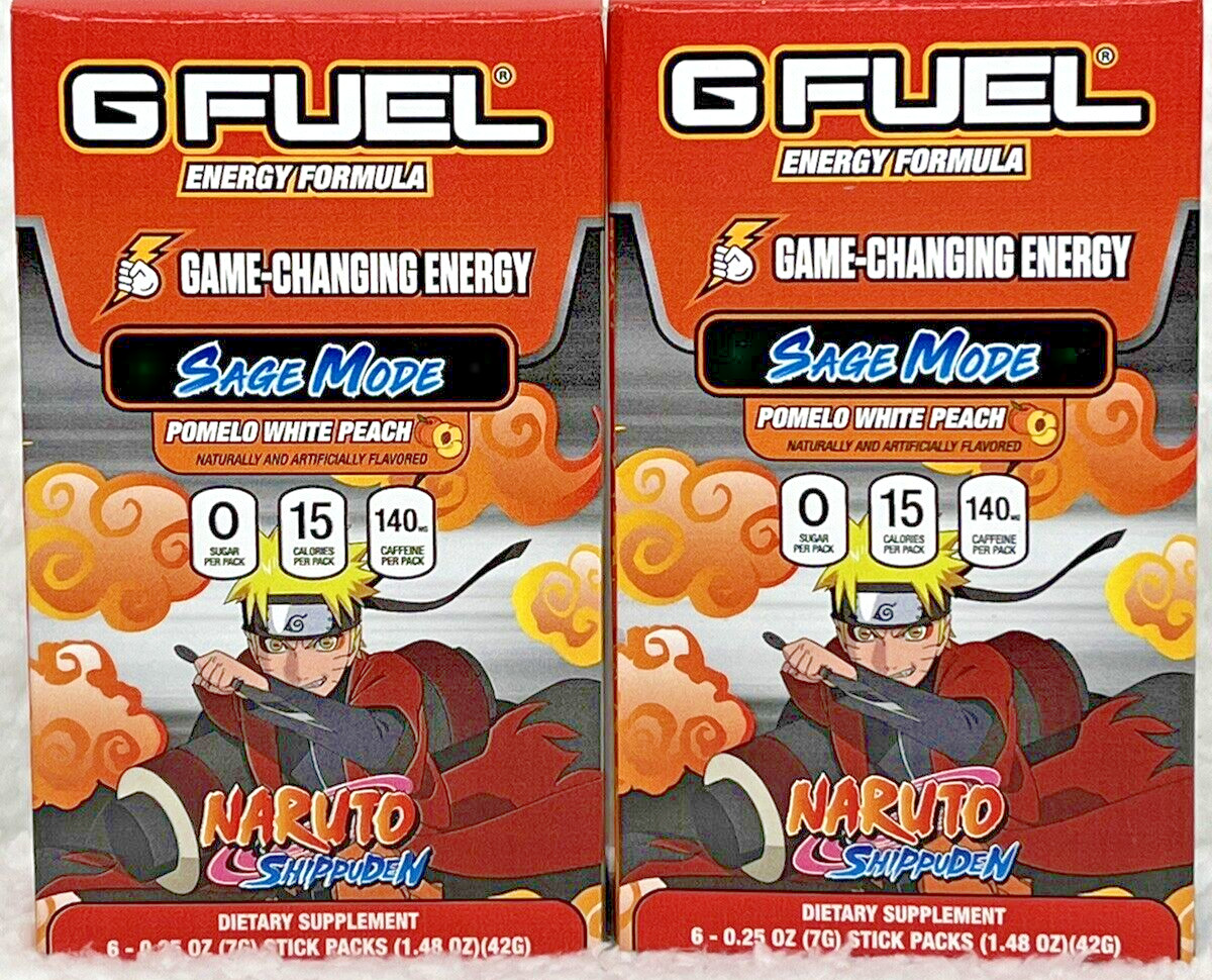 G Fuel Energy Formula Sticks Pomelo White Peach 2 Boxes – 6 Sticks Each 12/26