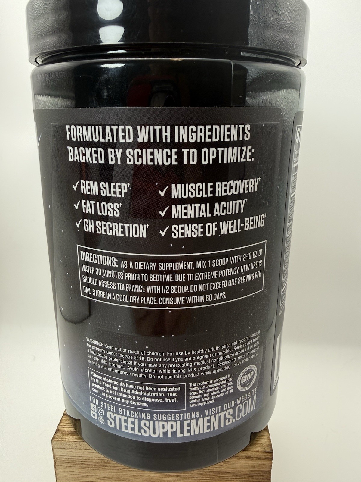 STEEL RESTED-AF. Lemon Ginger. 30 Servings.