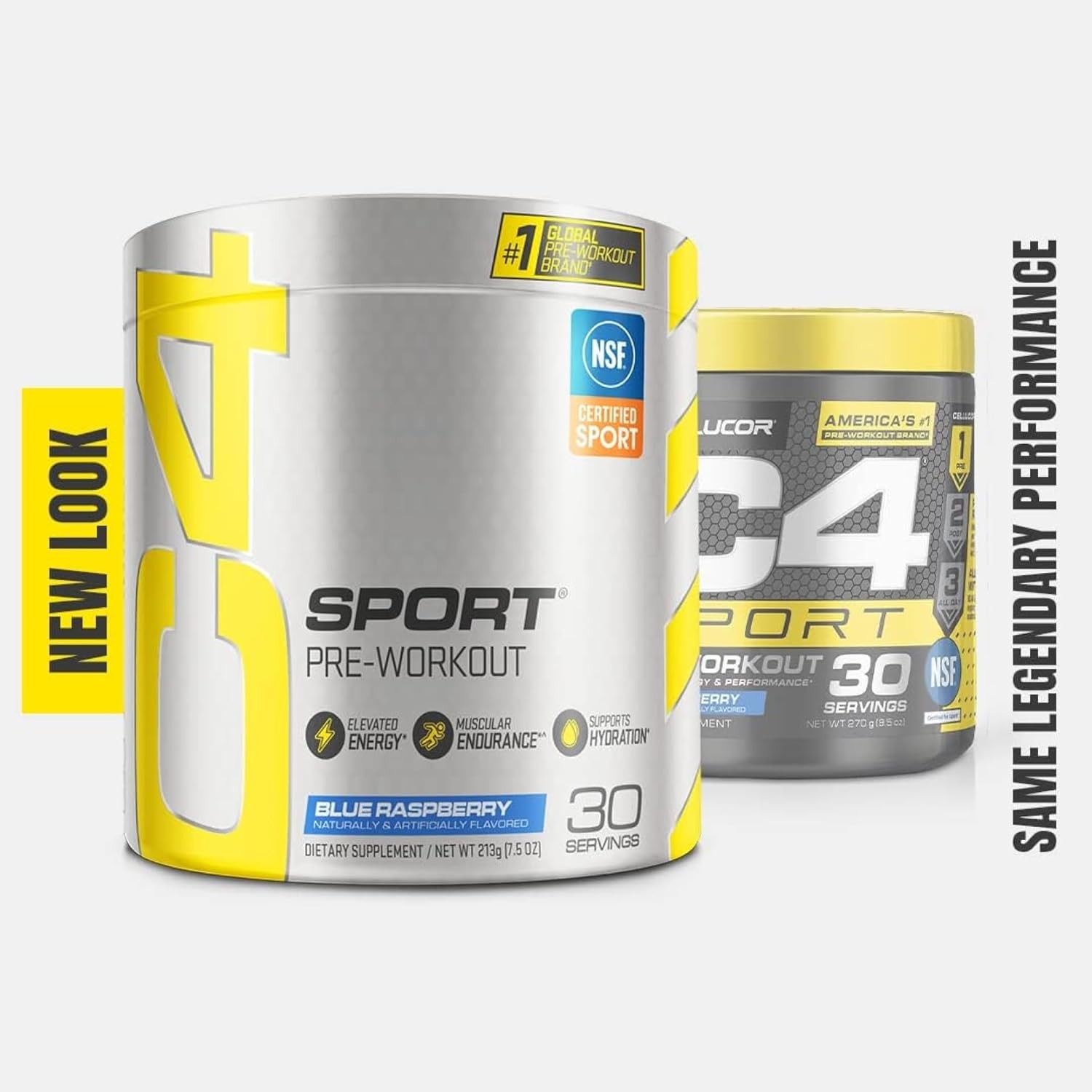 C4 Sport Pre Workout Powder Blue Raspberry – Pre Workout Energy with Creatine +