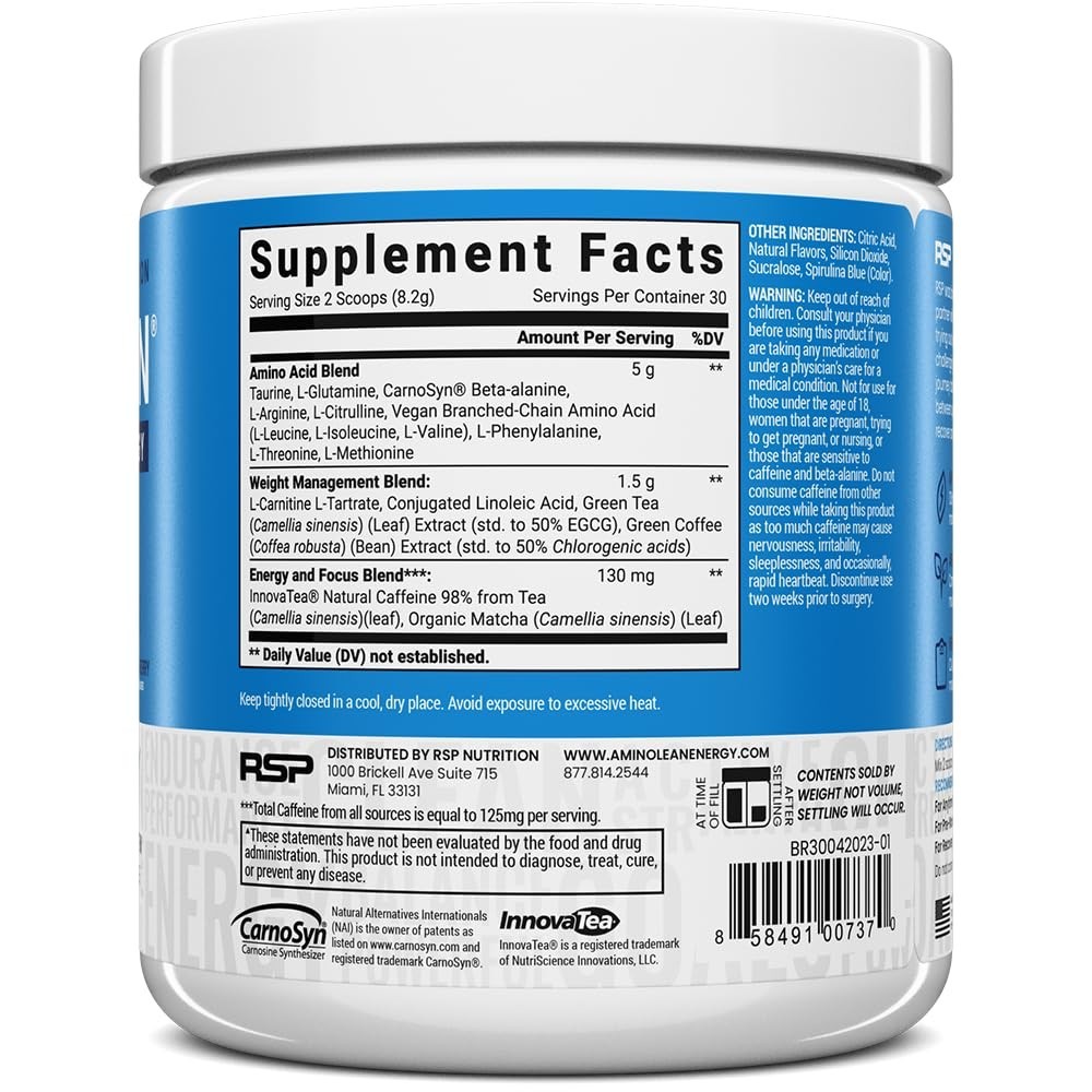 Vegan Pre Workout Powder – Natural Amino Energy, BCAA + EAA, Zero Sugar, No Cras