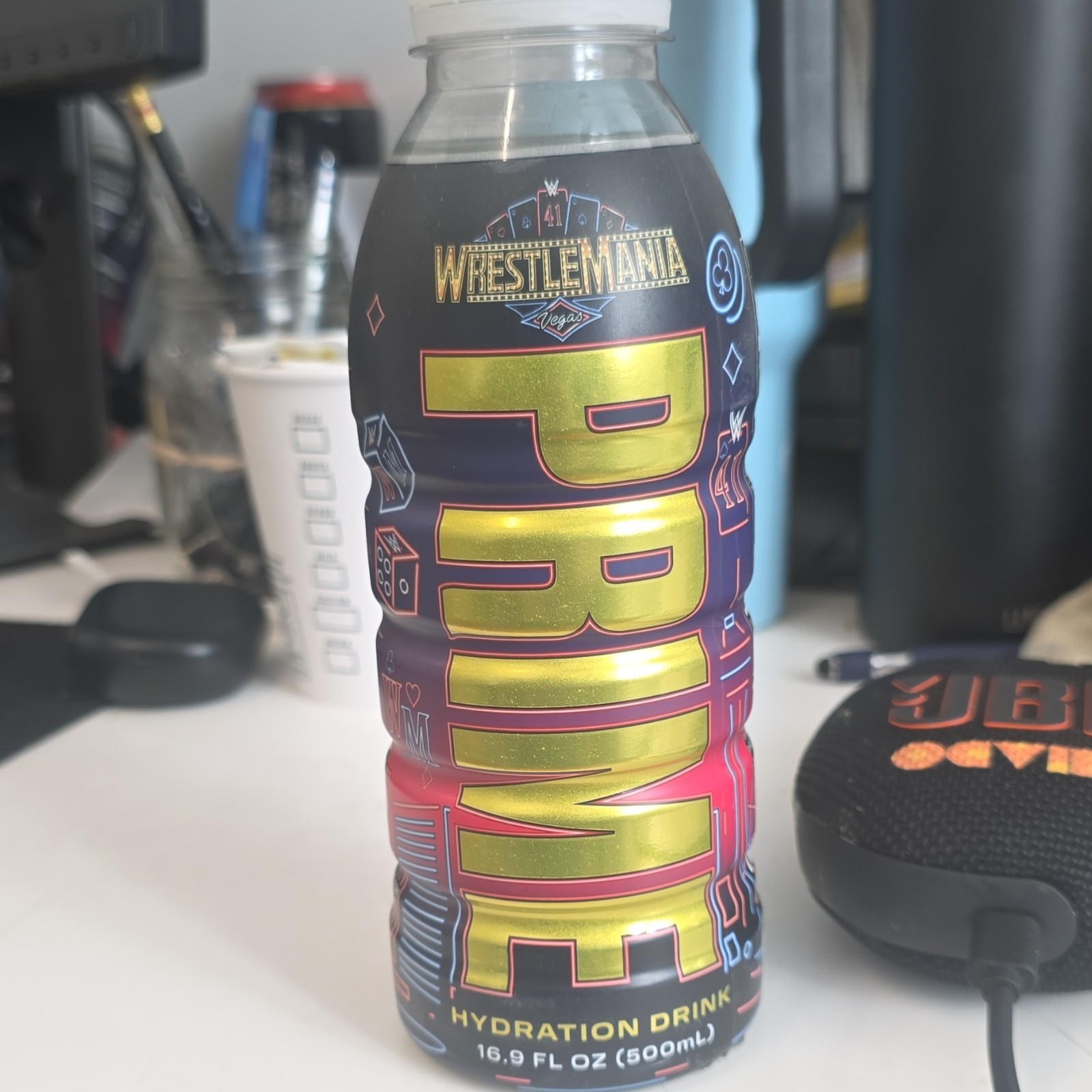 Prime WrestleMania Hydration Electrolyte Drink, Liquid 16.9 fl oz (500 mL)