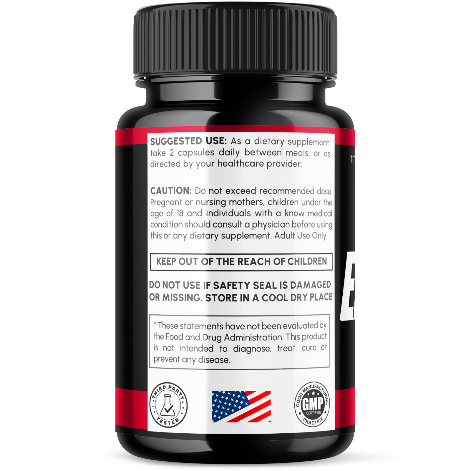 Erecpower for Men, Erec Power Advanced Formula Male Support Pills (60 Capsules)