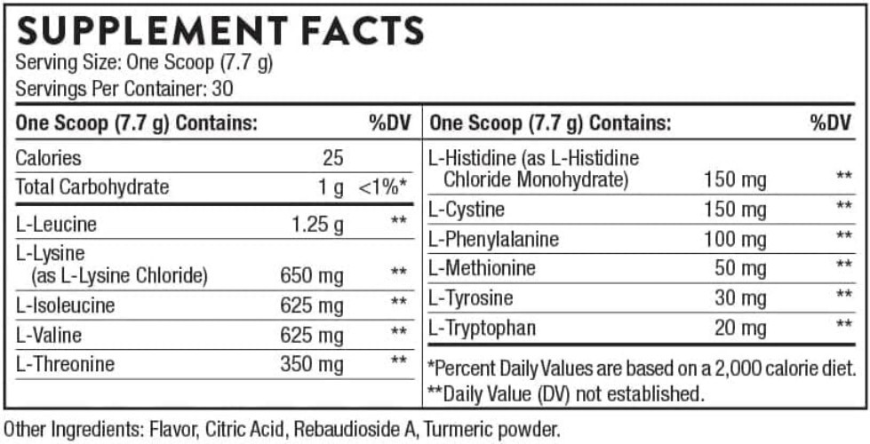 Amino Complex EAA & BCAA Powder – Lemon Flavor, 30 Servings for Peak Performance