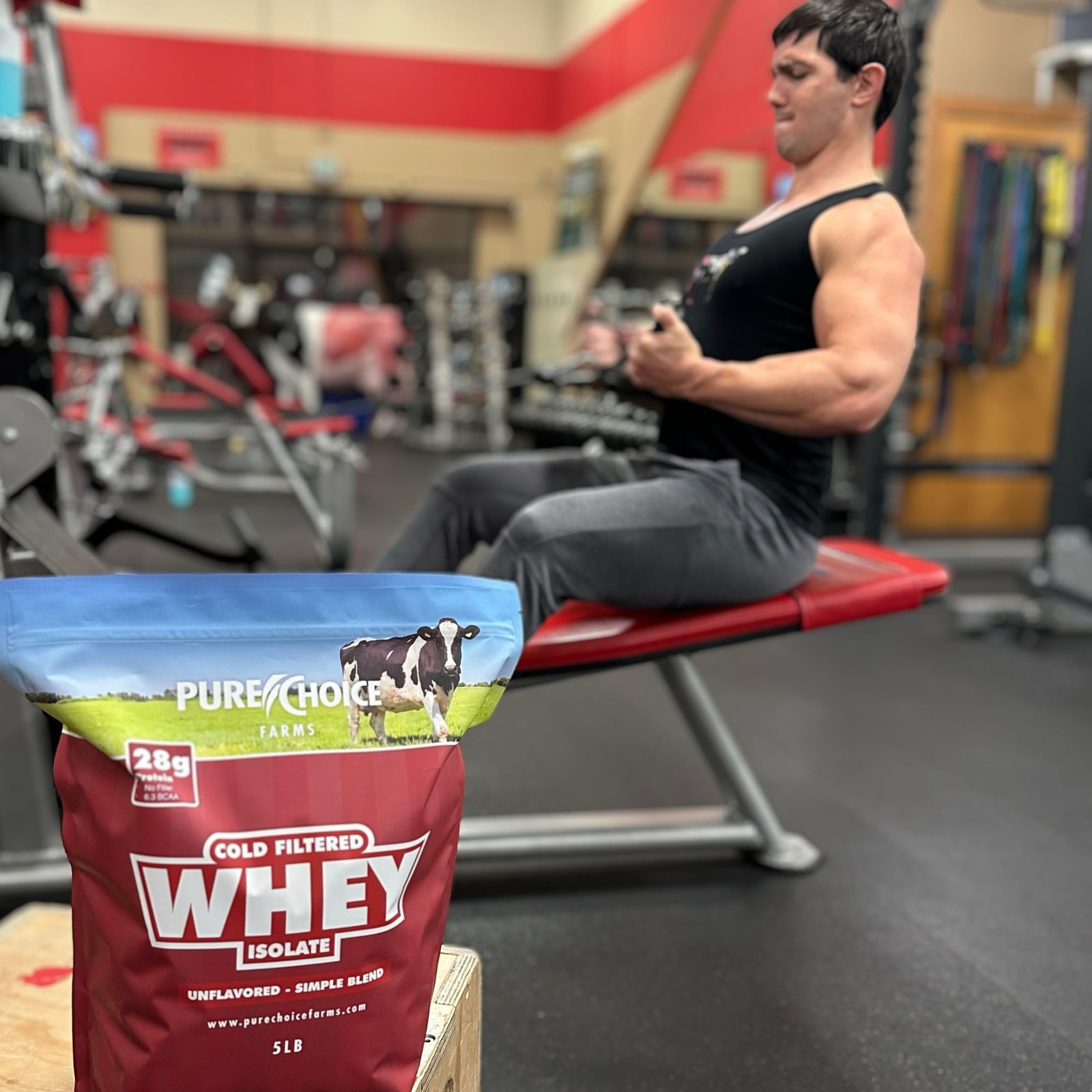Pure Choice Unflavored Whey Protein Isolate Powder, 28g Protein & SugarFree, …