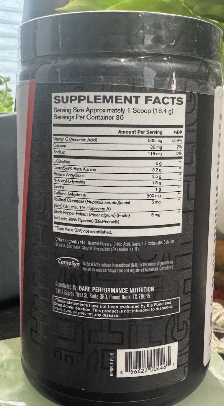 BPN Flight Pre Workout, Supports Energy and Mental Focus, Improved Endurance