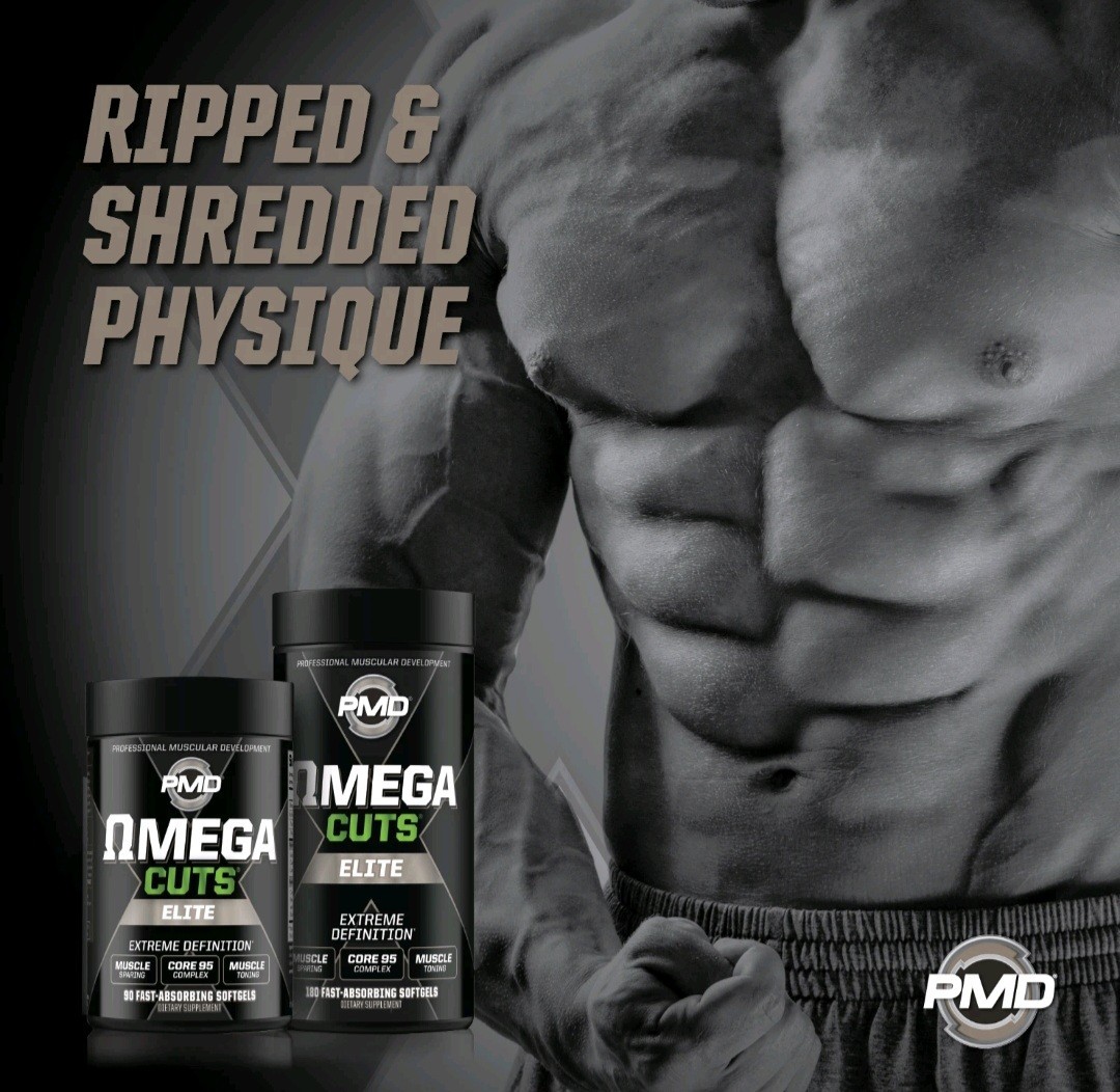 Omega Cuts Elite- Omega Fatty Acids & CLA for Muscle & Definition – 90 Softgels
