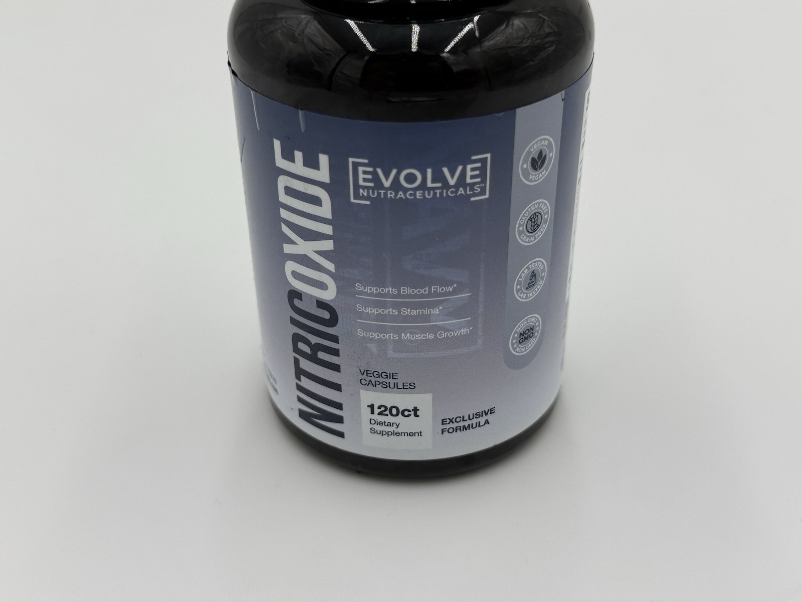 Evolve Nitric Oxide Booster 120 Ct, Stamina, Blood Flow & Muscle Growth 12/26