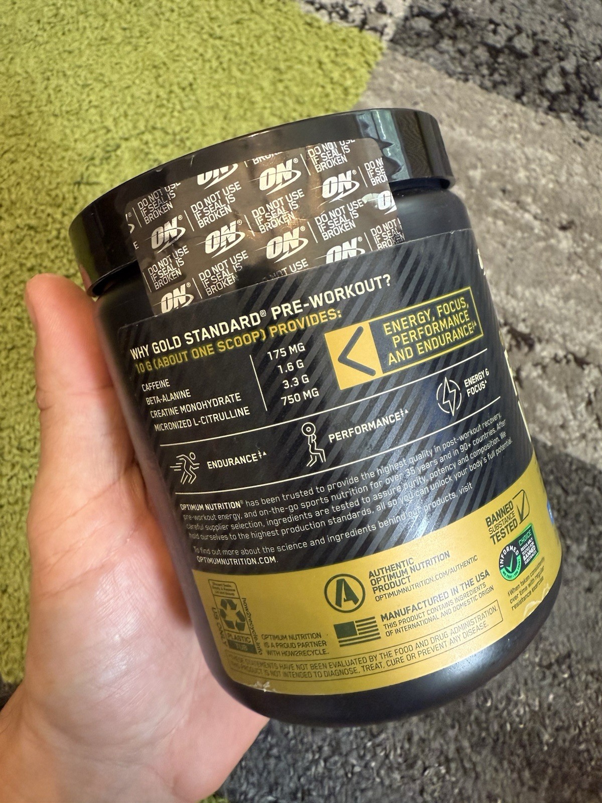 Optimum Nutrition, Gold Standard Pre Workout,30 Servings 4/26