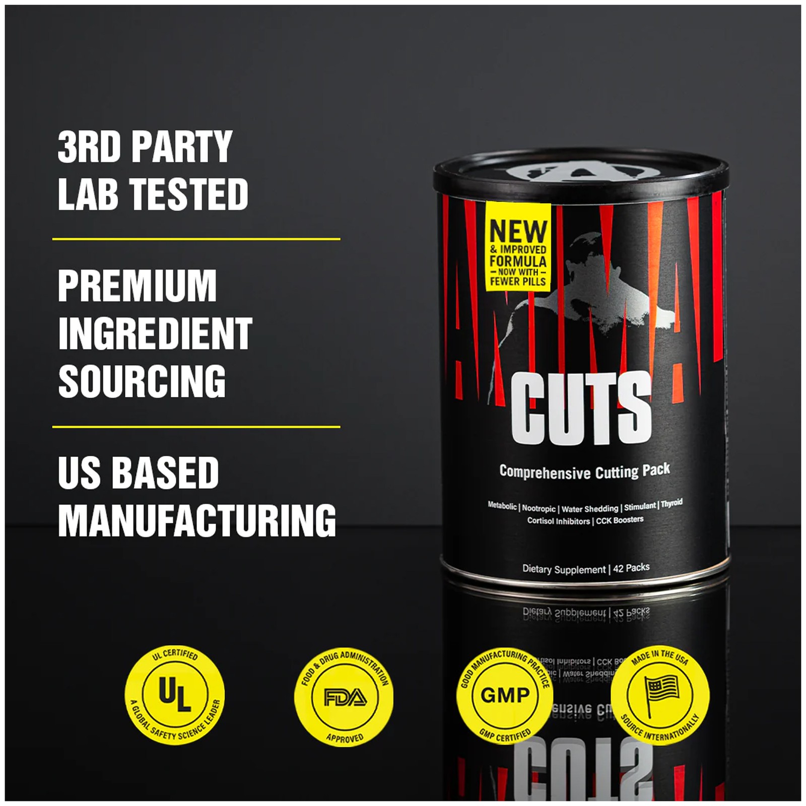 Universal Nutrition Animal Cuts, 42 Packs – Potent thermogenics boost metabolism