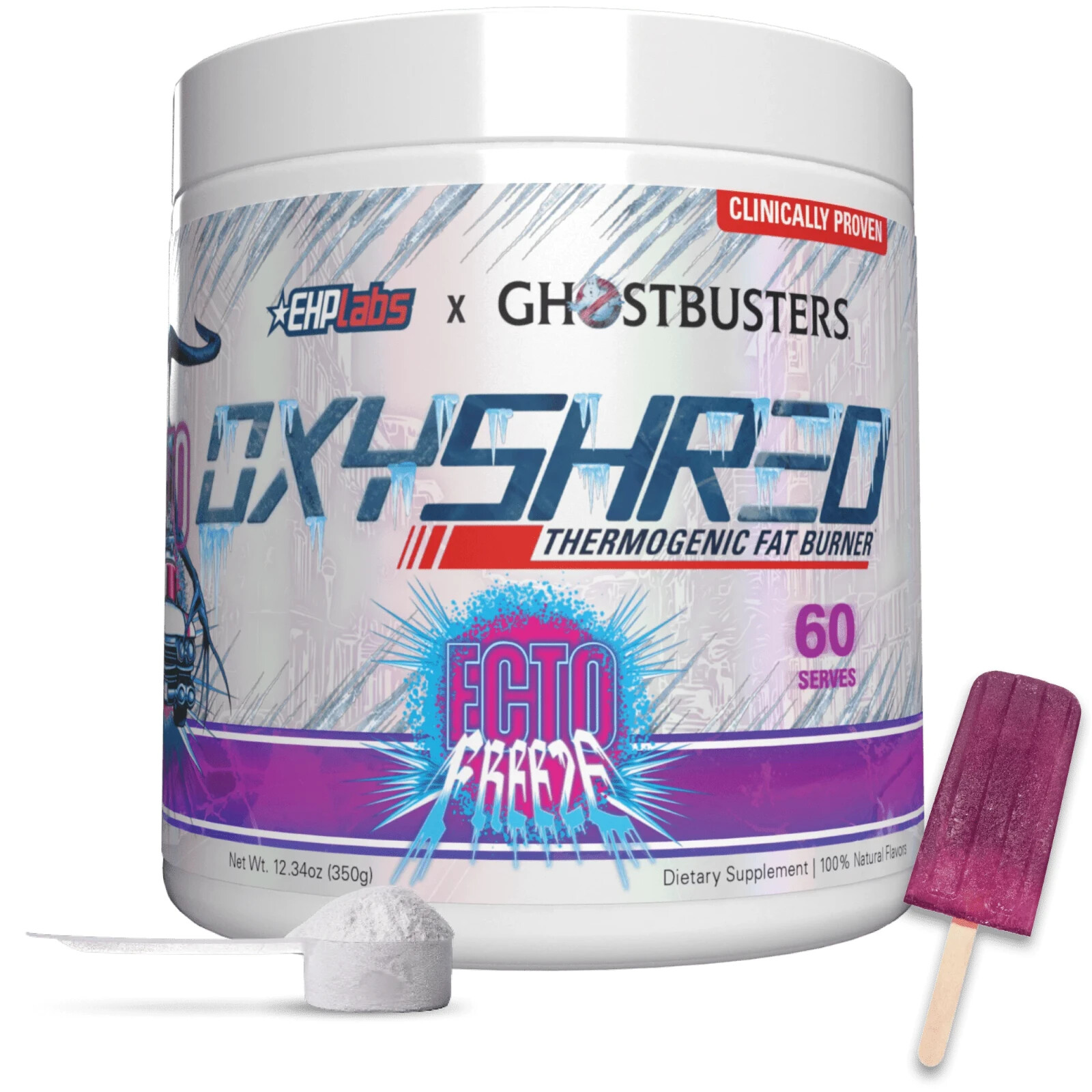 EHP LABS OXYSHRED 60 SRVS ECTO BREEZE X Ghostbuster Collab!