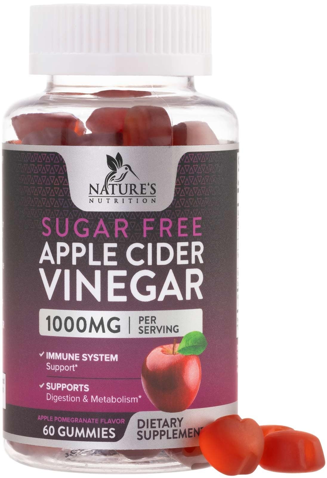 Apple Cider Vinegar Gummies for Weight Loss – Sugar Free – Max Strength ACV Gumm