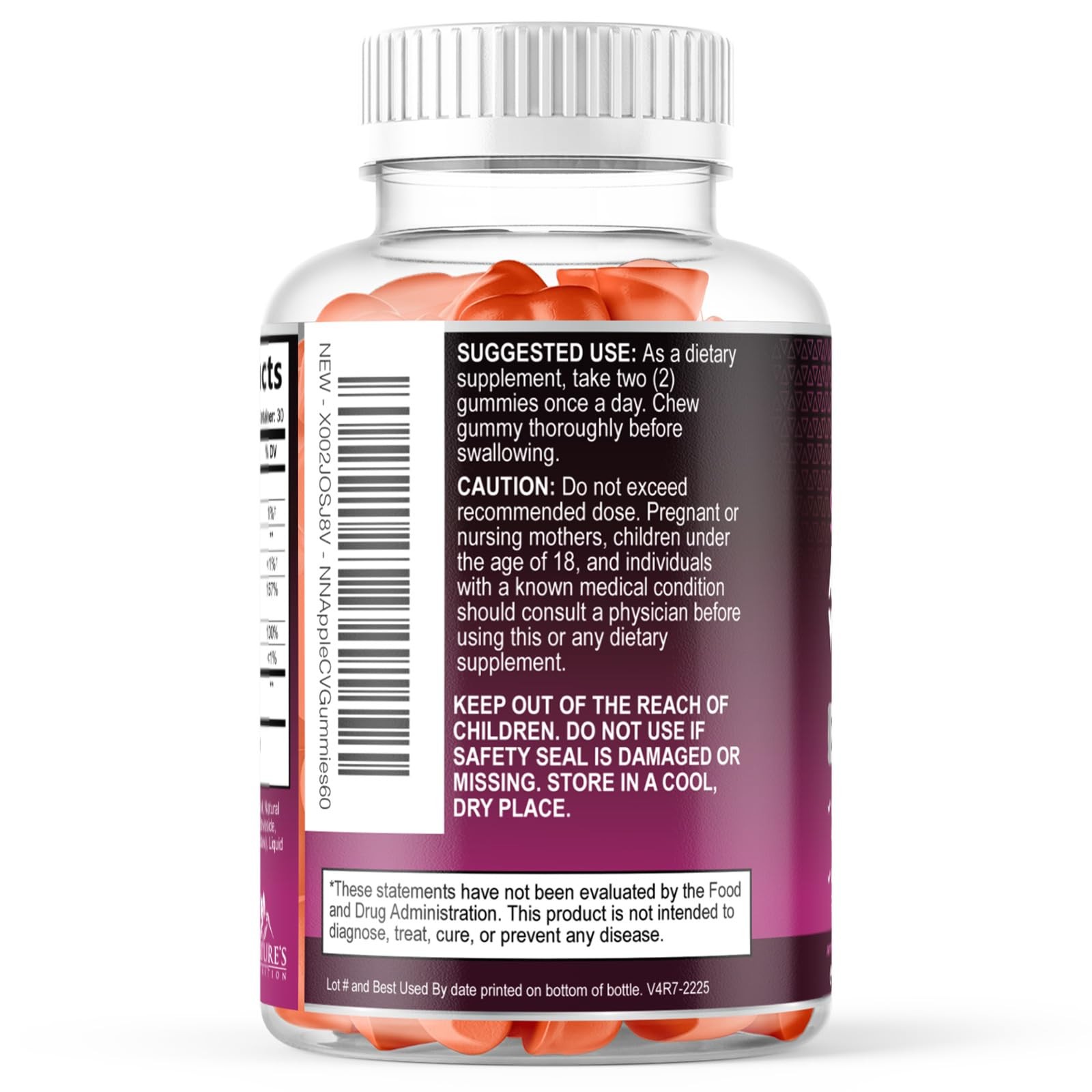 Apple Cider Vinegar Gummies for Weight Loss – Sugar Free – Max Strength ACV Gumm