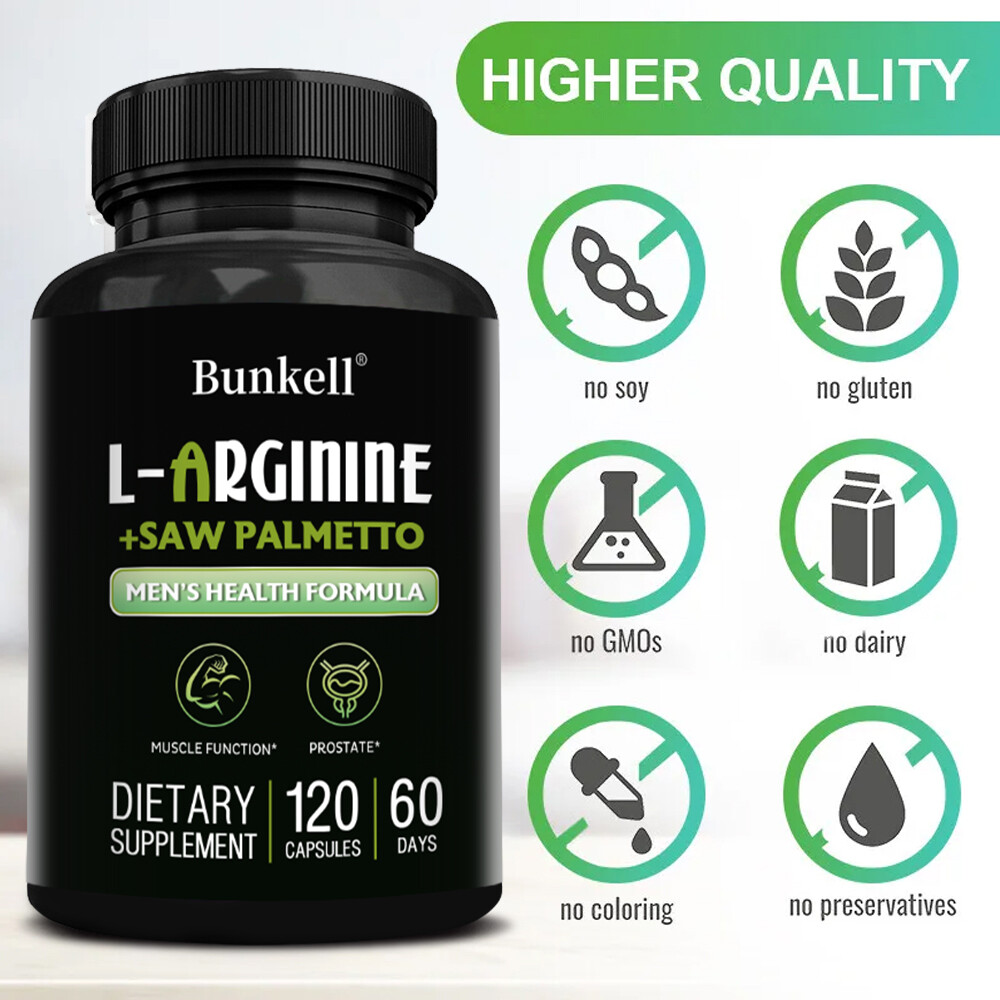 Men’s Health Formula | L Arginine & Saw Palmetto | Muscle & Prostate Support