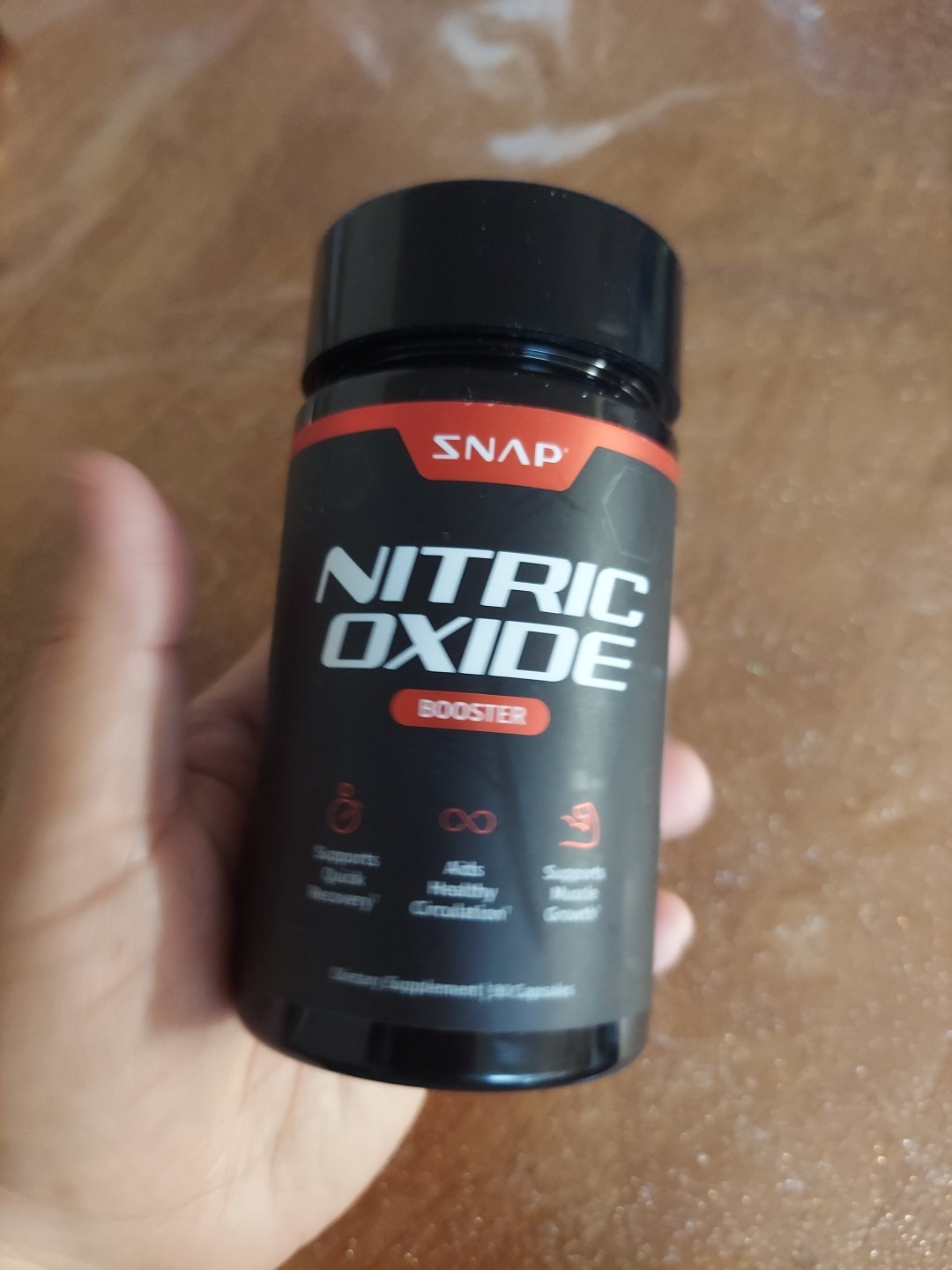 SNAP Supplements Nitric Oxide Booster L-Arginine L-Citrulline Vegan 90 Capsules