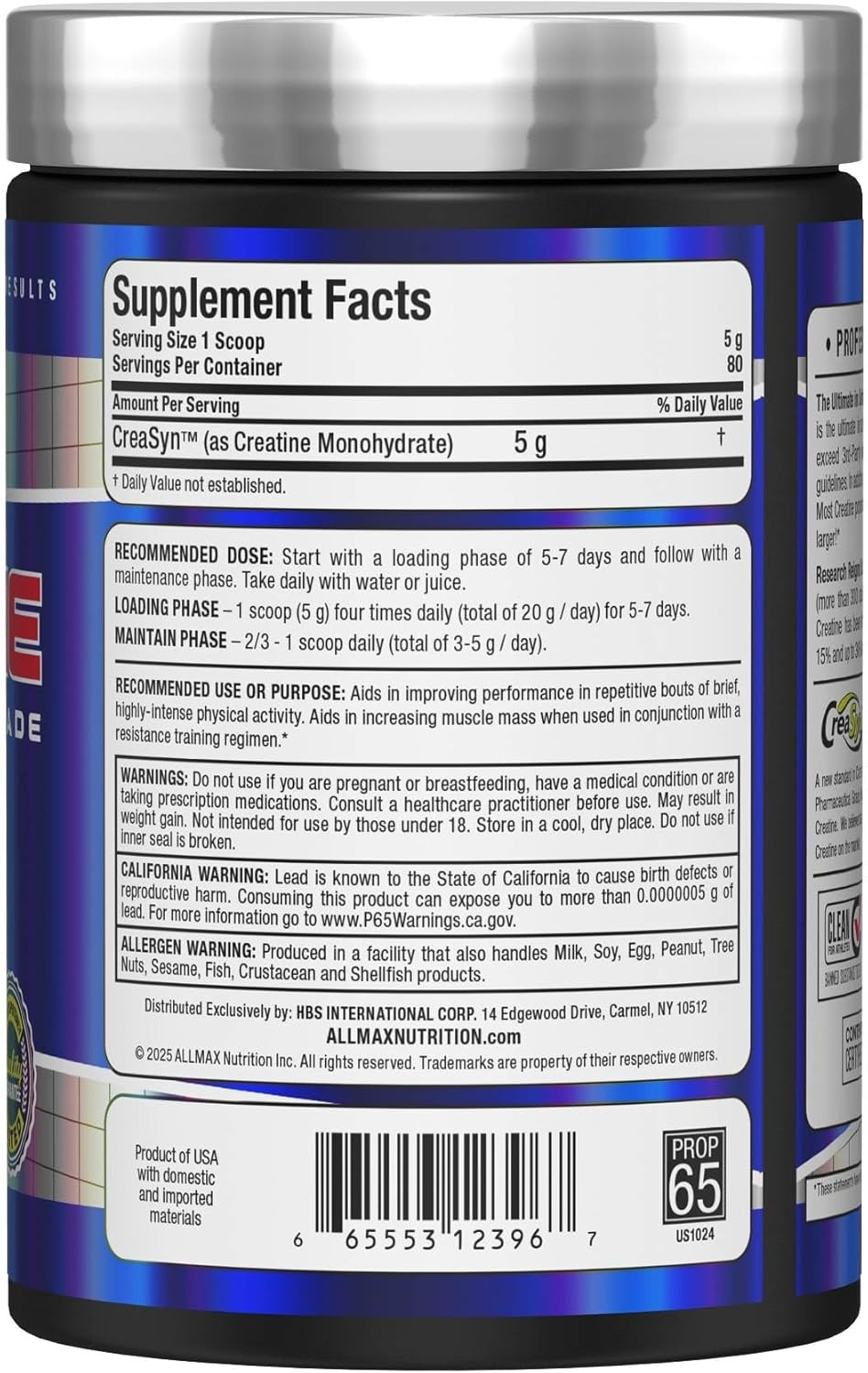 ALLMAX Nutrition – Creatine Monohydrate, Micronized Creatine Powder for Strengt