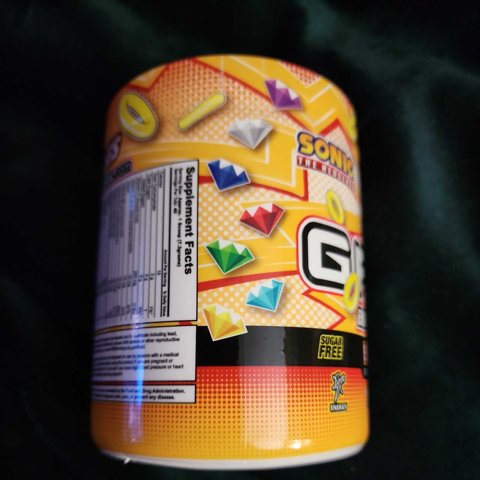 G Fuel Knuckles Sour Power GFuel 40 Servings Sonic The Hedgehog