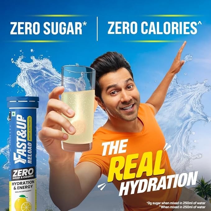 Fast&Up Reload Zero Electrolyte Tablets 25 Ct Lime Lemon Hydration
