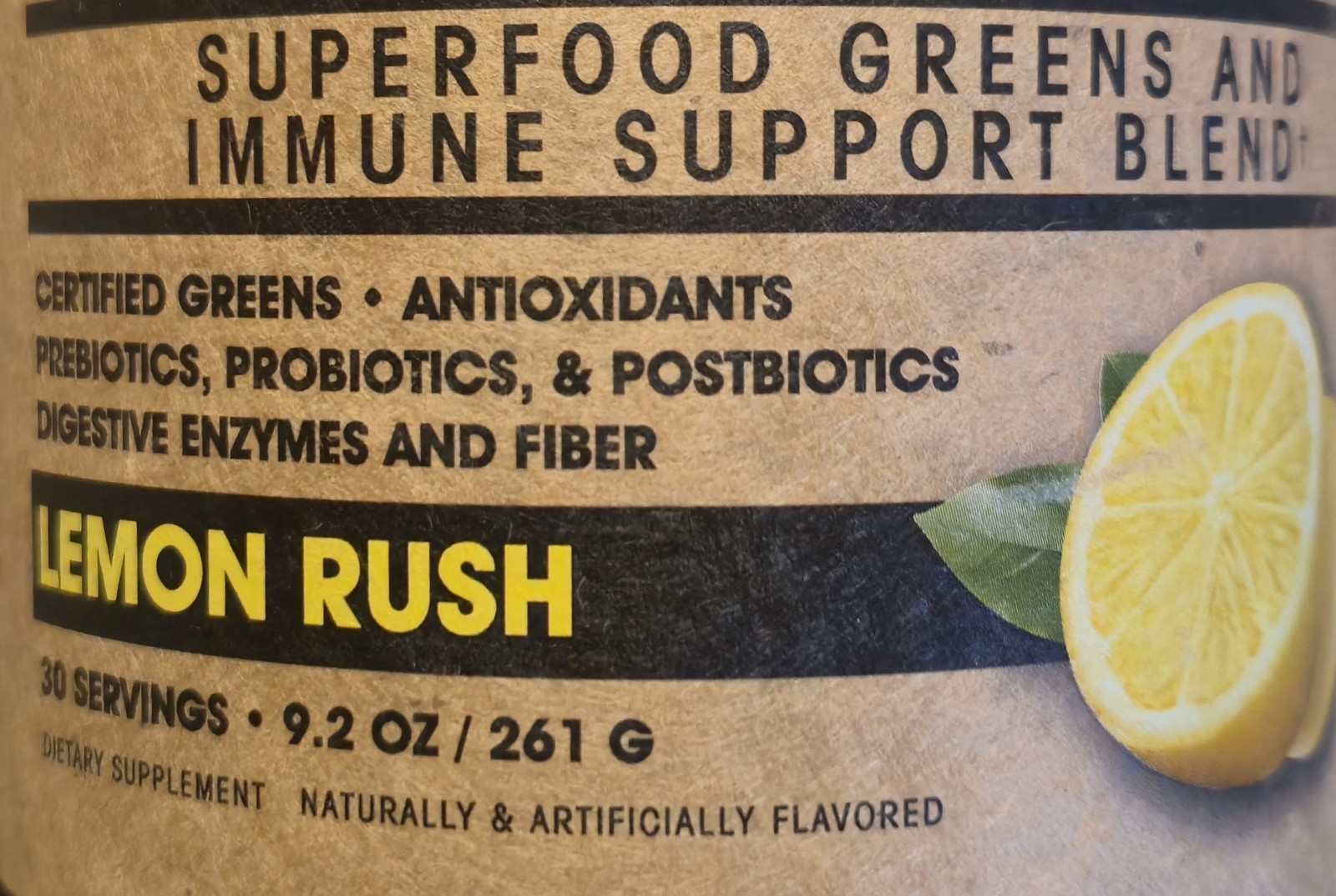 Arms☆Race IMMUNITY GREENS 9oz Size ( 30 Serving ) Lemon Rush 🍋 BEST BY 05/26