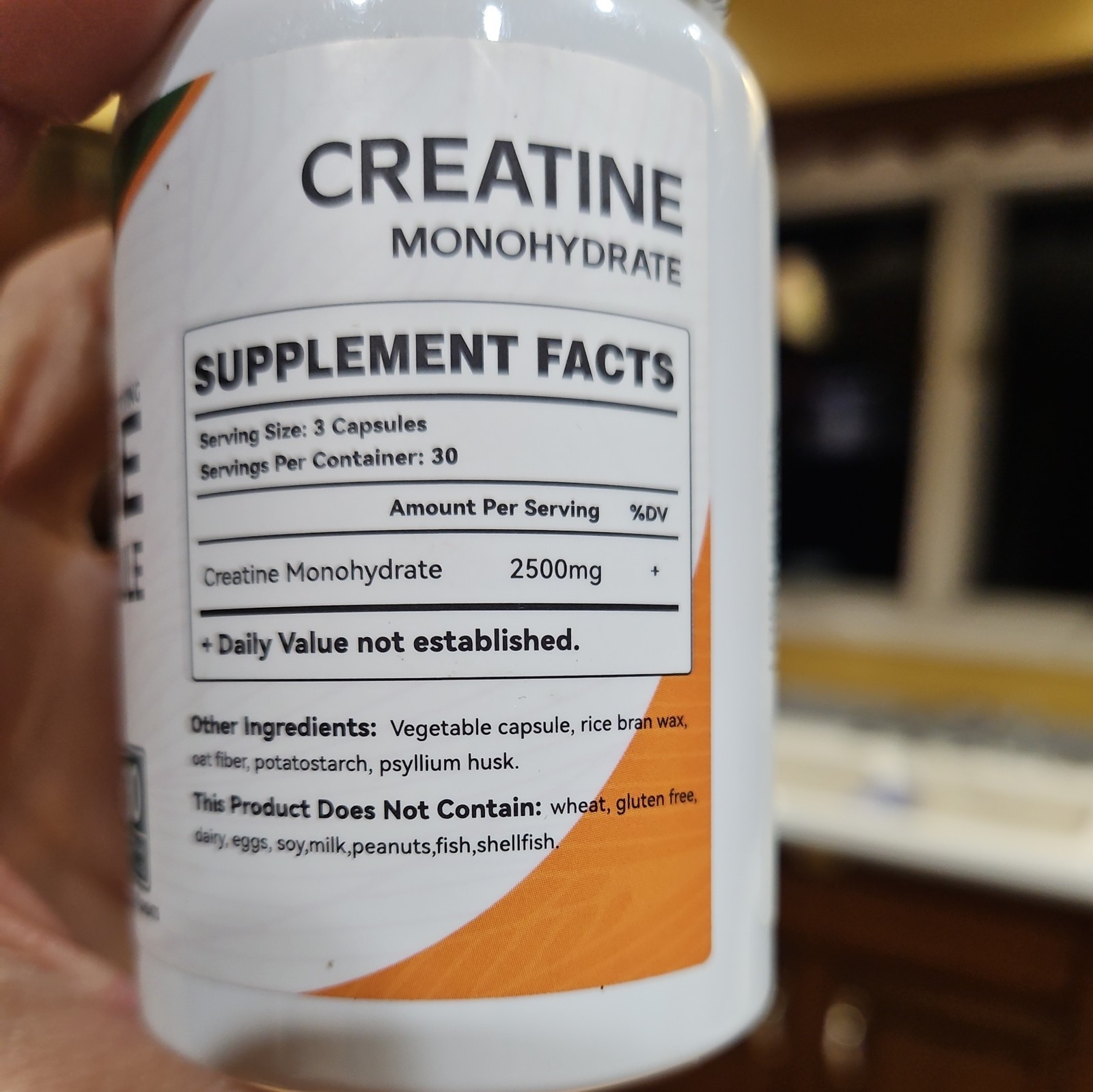 Creatine 2500, Monohydrate Muscle Strength, 90 Capsules