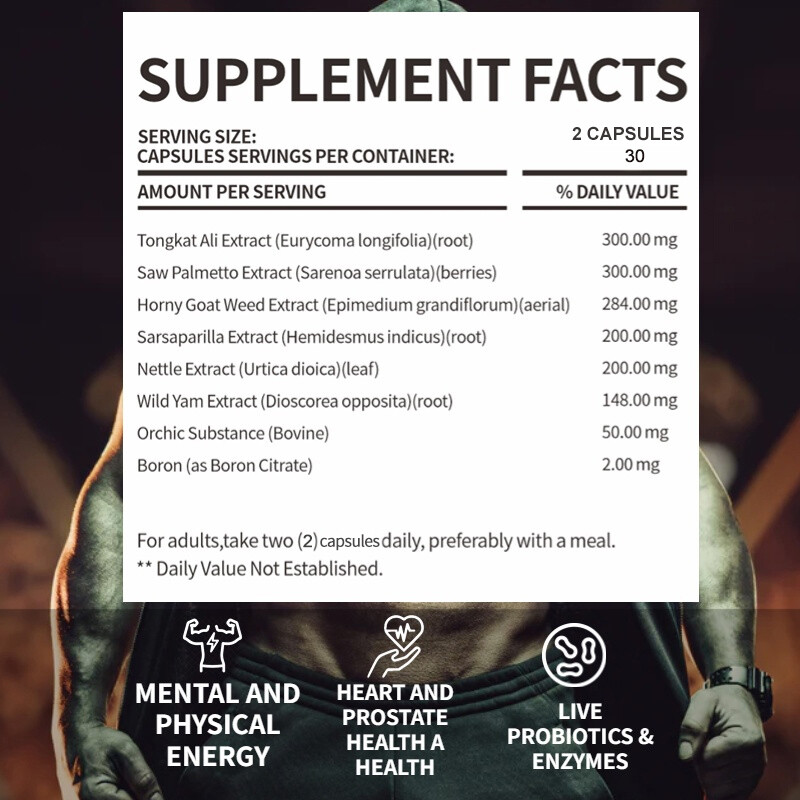 Booster Monster Test for Men 30 to 120 Capsules