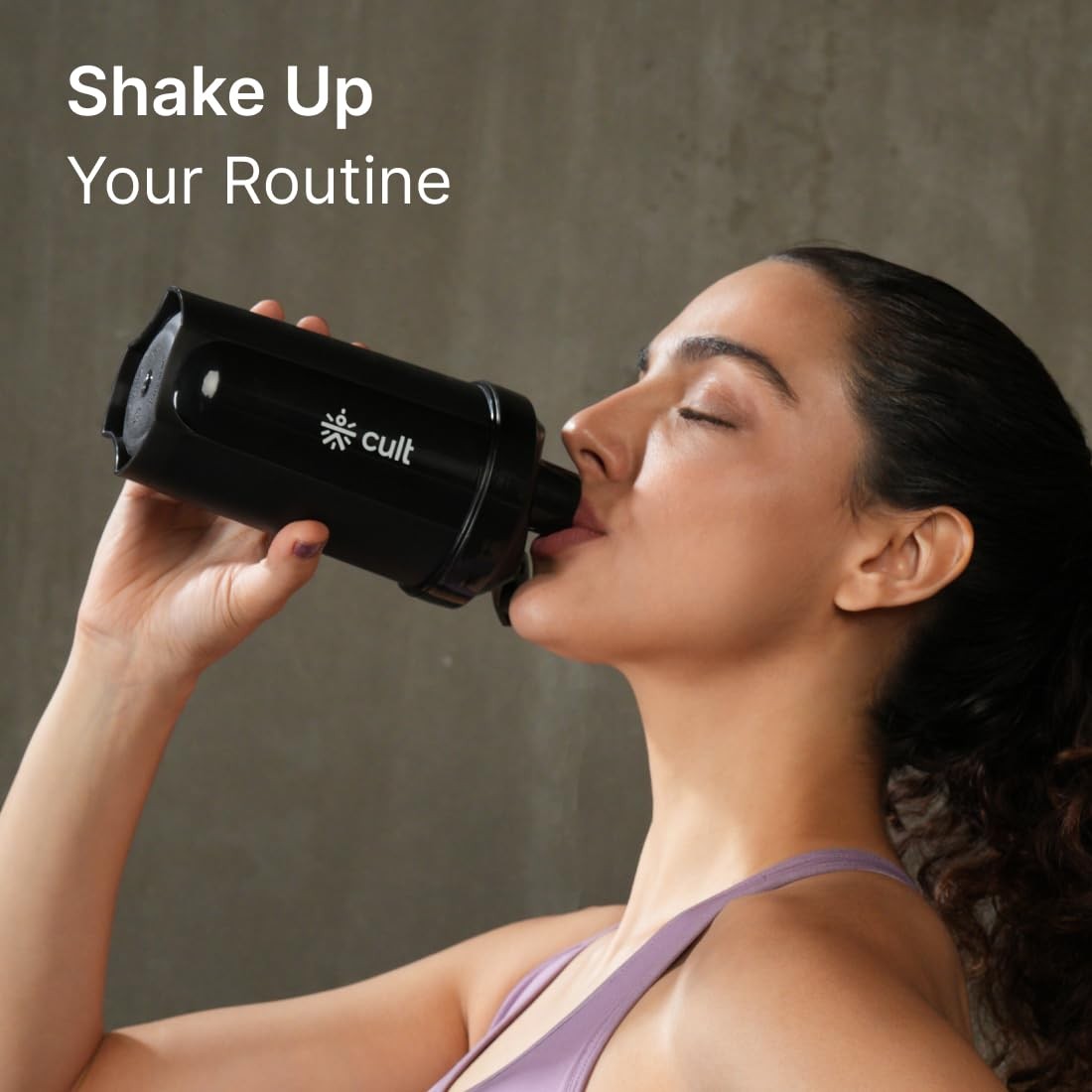 CULT Mini Shaker Bottle 600ml Black
