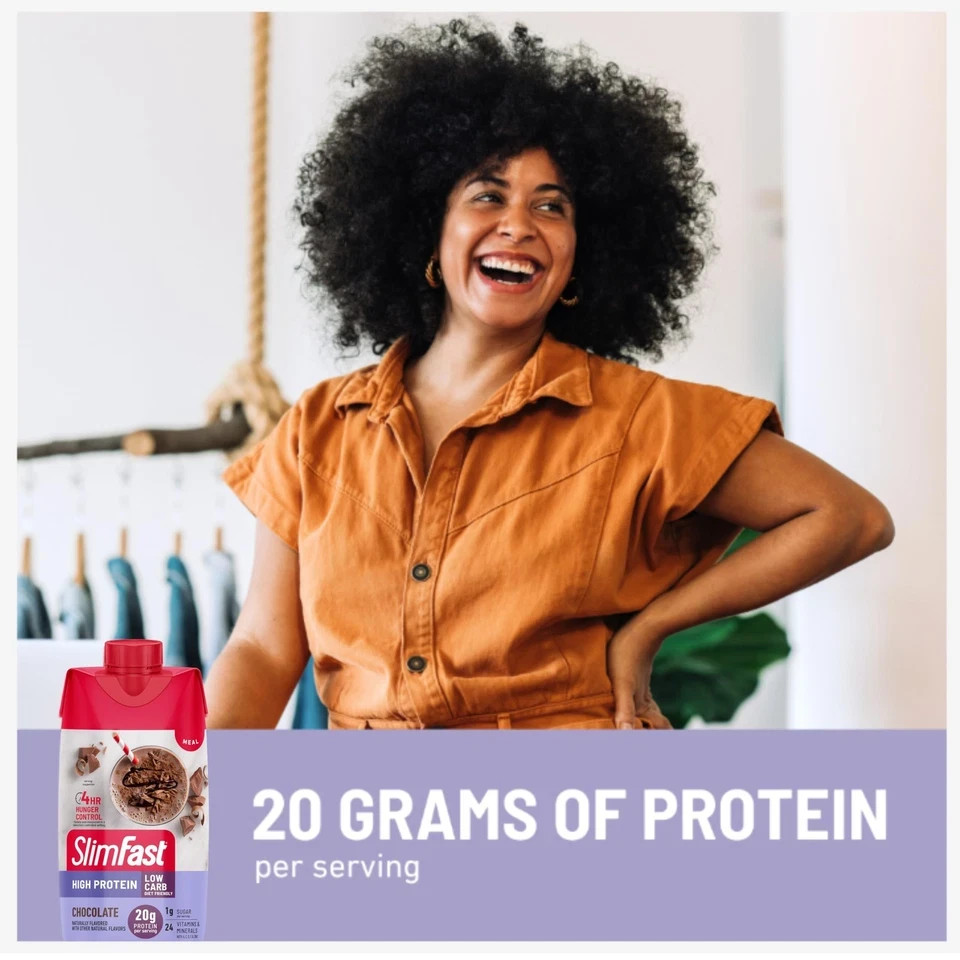 Protein Shake, Chocolate- 20g Protein, Meal Replacement Shake Ready to Drink..
