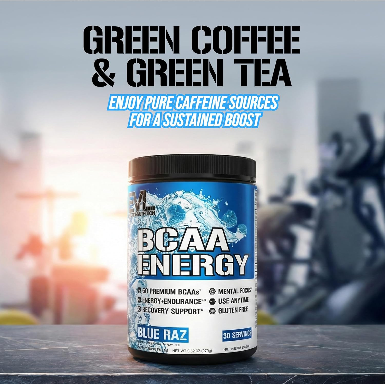 EVL Bcaas Amino Acids Powder – BCAA Energy Pre Workout Powder for Muscle Recover
