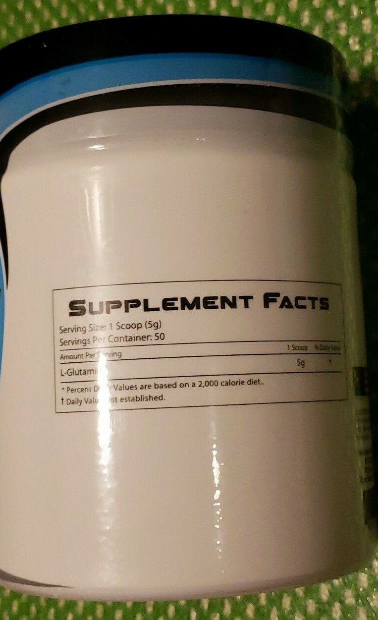 RSP – GLUTAMINE – 250gm – 50 Servings – Burn Fat / Build Muscle – Exp 7/2025