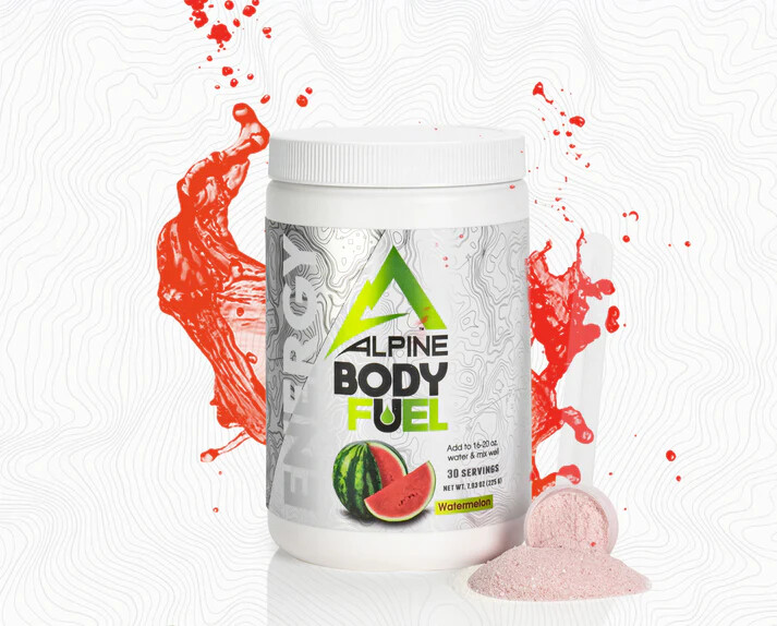 Alpine Body Fuel Focus + Energy Supplement Strawberry Cream Hydration Recovery