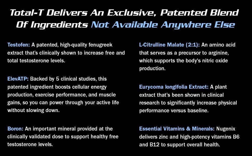 Nugenix® Free & Total Testosterone Booster Supplement 90 Caps | 30 Serves