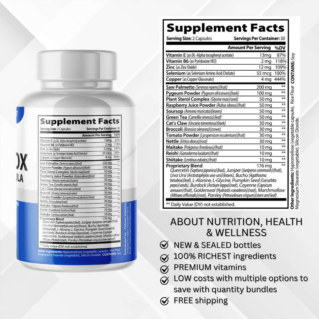 Prostivox- Prostate & Urinary Support- 5 Bottles- 300 Capsules