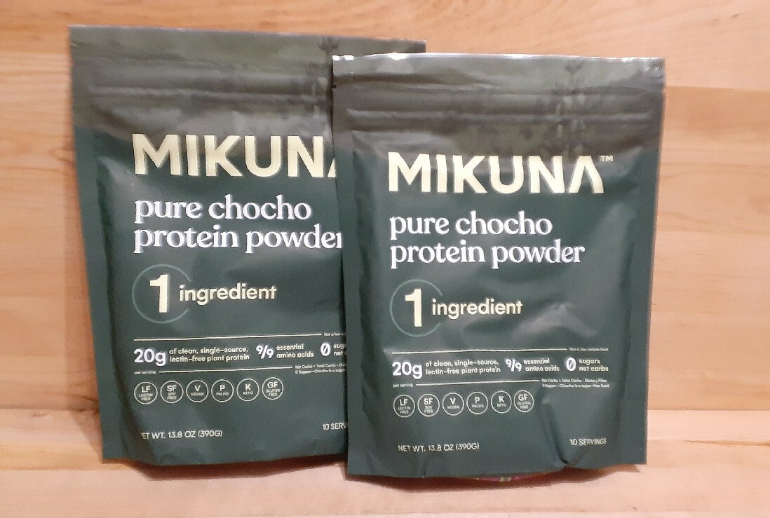 2 CT: MIKUNA PURE CHOCHO PROTEIN POWDER Vegan Paleo Keto NO: gluten soy lecitin