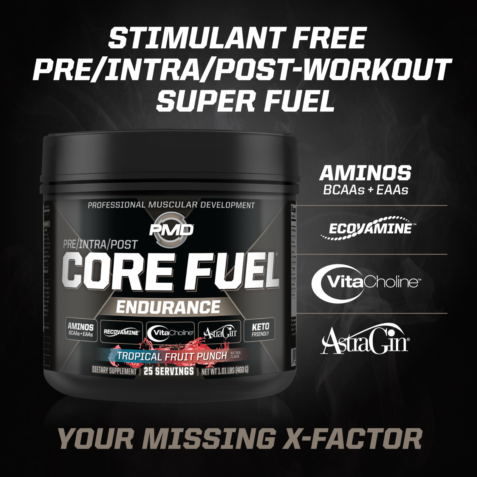 PMD Sports Core Fuel Endurance – Performance and Recovery-Tropical Fruit Punch