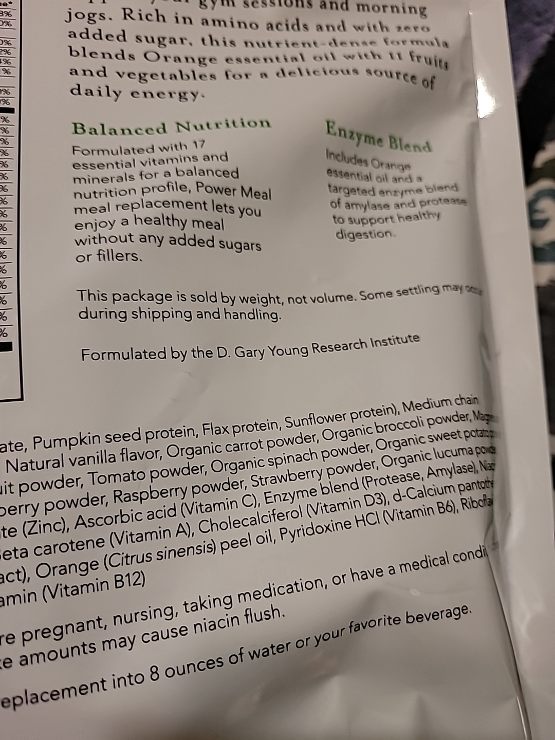 Young Living Essential Oils Power Meal Vegan Meal Replacement