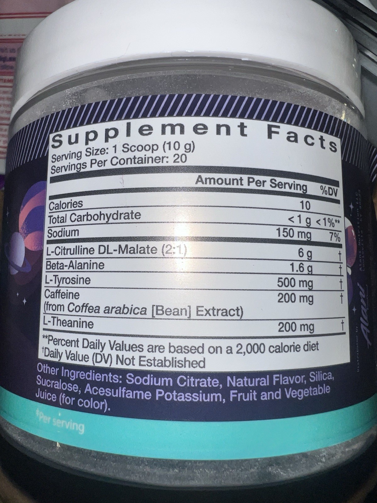 Alani Nu Pre-Workout Powder Hawaiian Shaved Ice 7.2 oz EXP: 02/27 (New/Unused)