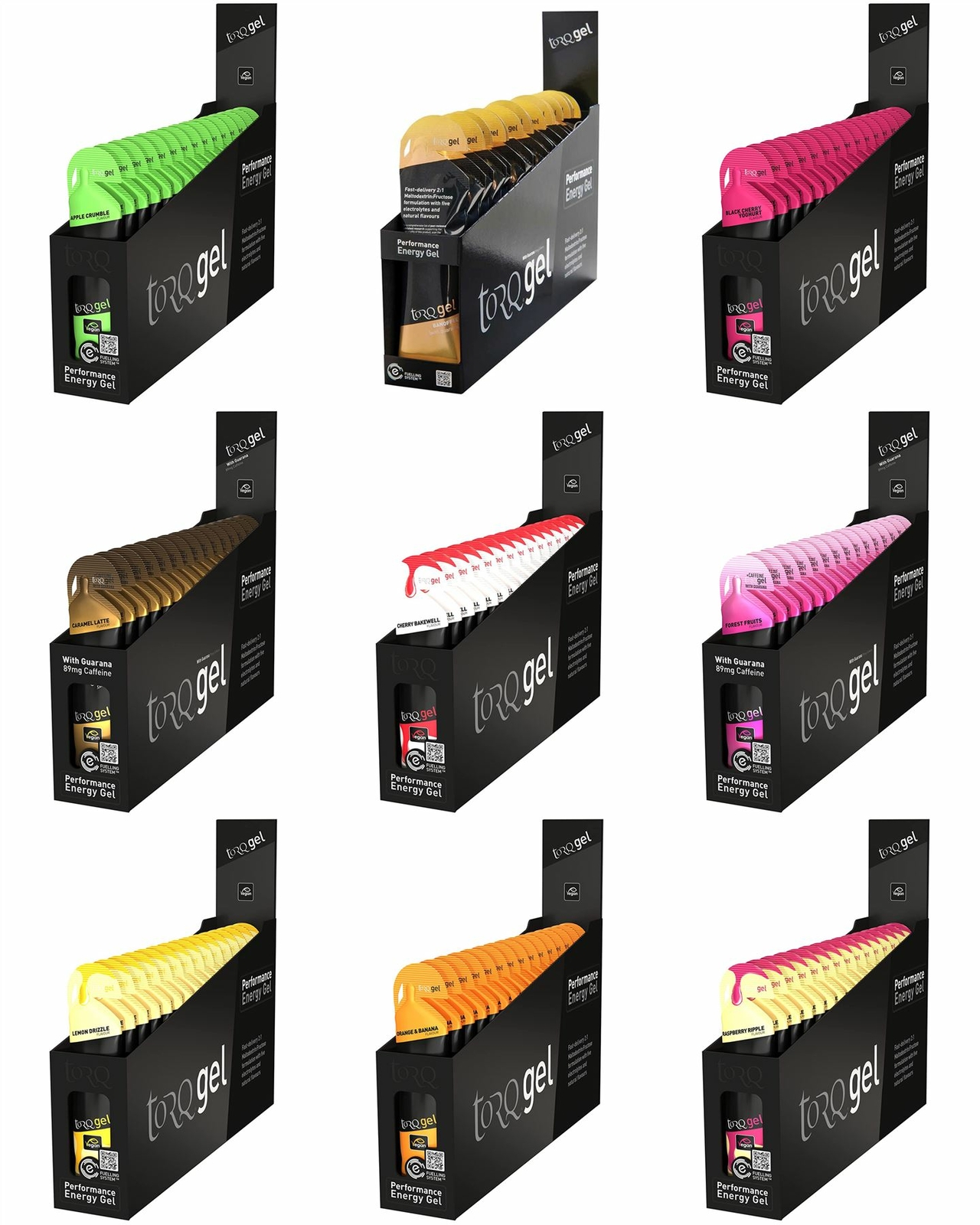 Torq Energy Gel All Flavours – 45g – Pack of 15