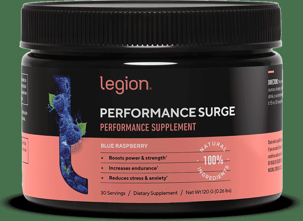 BRAND NEW SEALED – legion performance surge blue raspberry – exp 07/2026