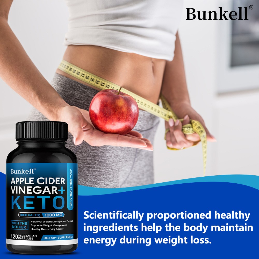 Apple Cider Vinegar BHB Salts Supplement Diet Pills Unisex Support Appetite