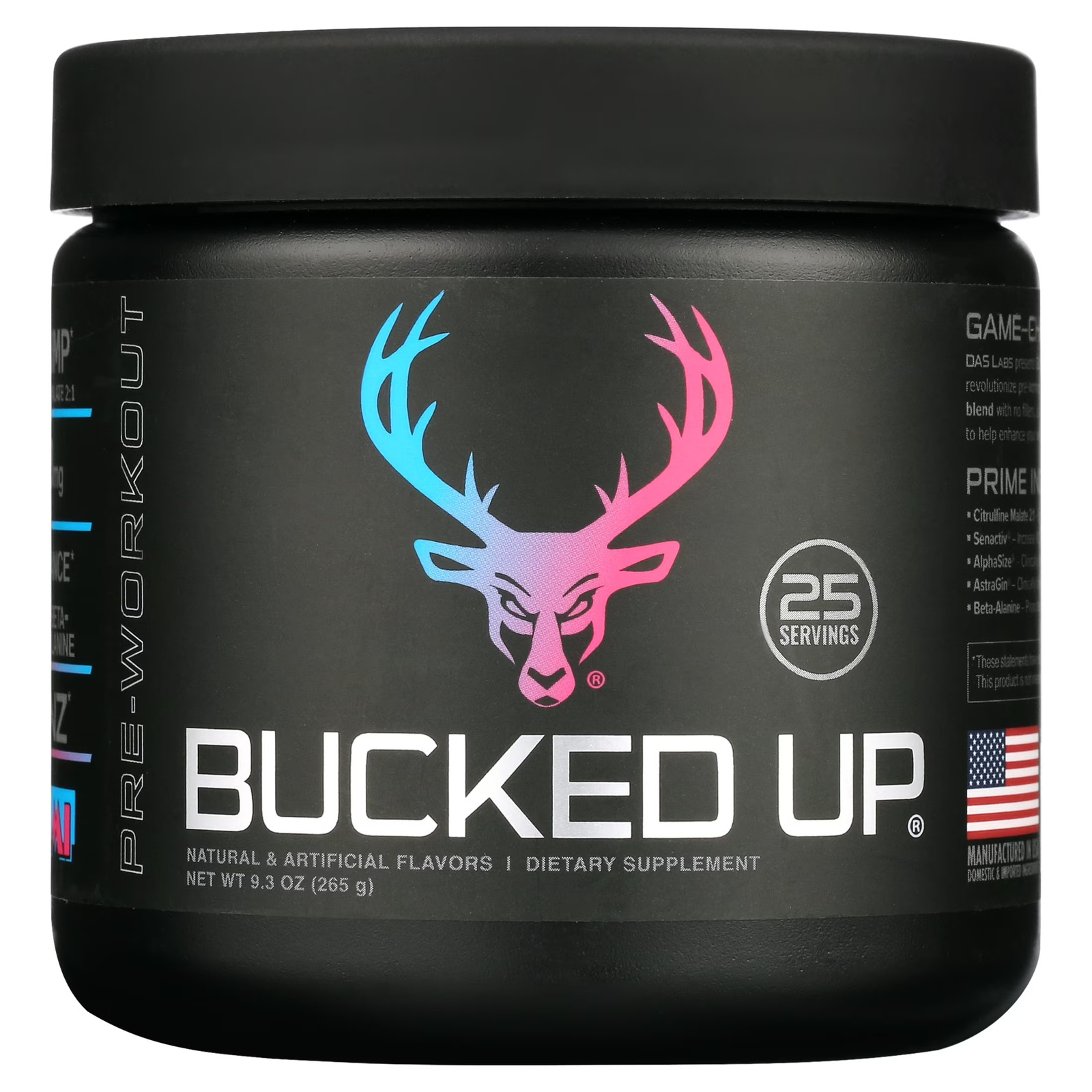 Pre-Workout Powder Supplement, Miami Vice Flavor, 9.3 Oz, 25 Servings