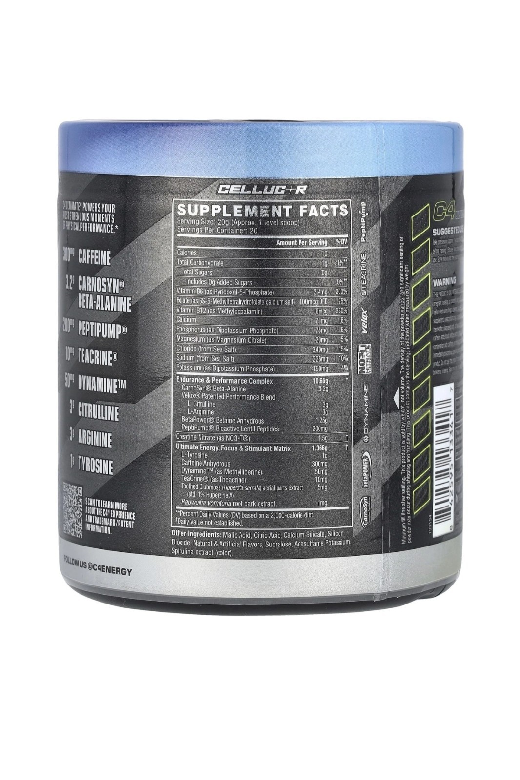 Cellucor C4 Ultimate + Mammoth EAA Bundle 50 Servings Pre Workout Recovery